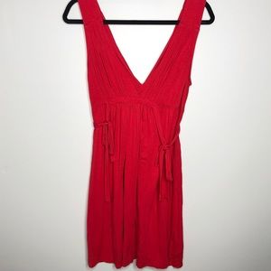FAITH 21 Stretch Side Tie Deep V dress